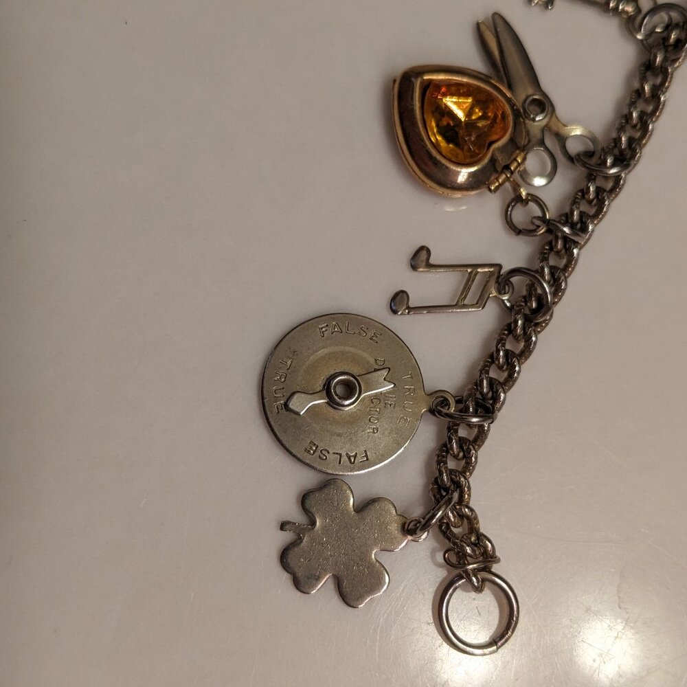 Charm Bracelet With 12 charms - Picture 2 of 4